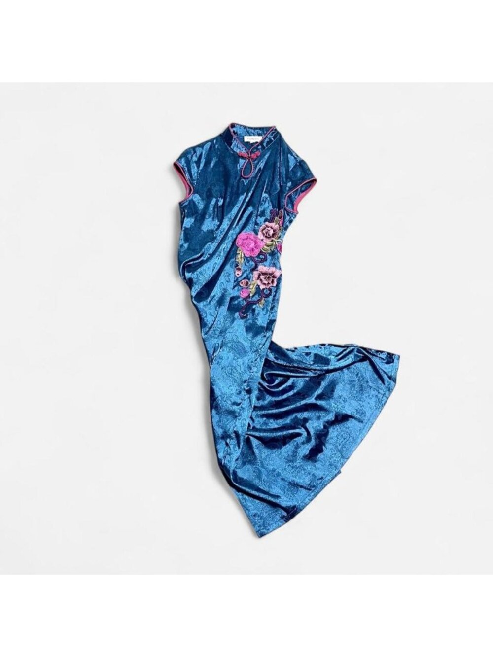 asian style qipao cheongsam maxi dress size S